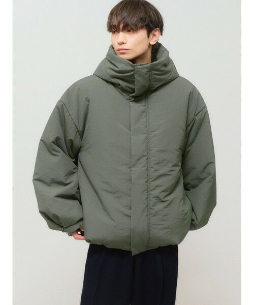 MIDIUMISOLID / ミディウミソリッド その他アウター | MIDIUMISOLID フード付きパディングブルゾン | 詳細2