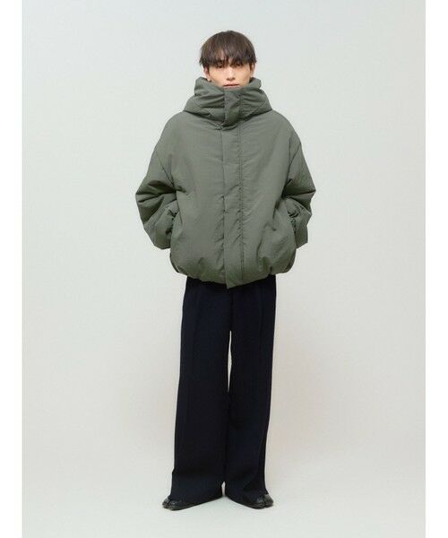 MIDIUMISOLID / ミディウミソリッド その他アウター | MIDIUMISOLID フード付きパディングブルゾン | 詳細6