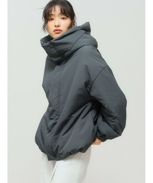 MIDIUMISOLID / ミディウミソリッド その他アウター | MIDIUMISOLID フード付きパディングブルゾン | 詳細12