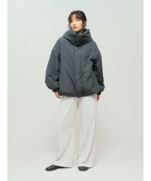 MIDIUMISOLID / ミディウミソリッド その他アウター | MIDIUMISOLID フード付きパディングブルゾン | 詳細15