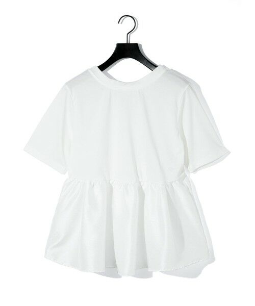 MIDIUMISOLID / ミディウミソリッド カットソー | MIDIUMISOLID for Ladies ウーブン スイッチング 2way ペプラム | 詳細1