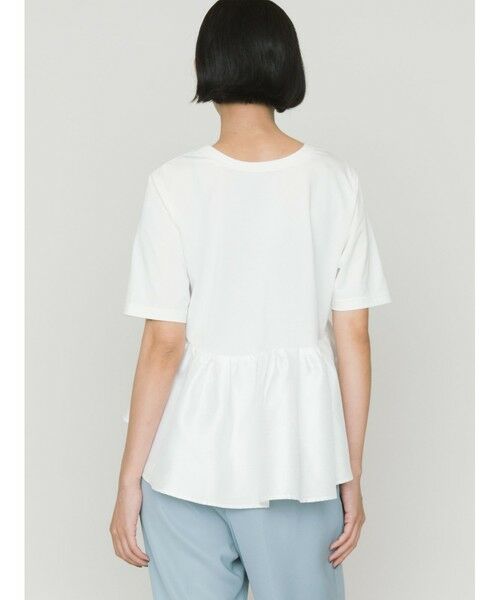 MIDIUMISOLID / ミディウミソリッド カットソー | MIDIUMISOLID for Ladies ウーブン スイッチング 2way ペプラム | 詳細14