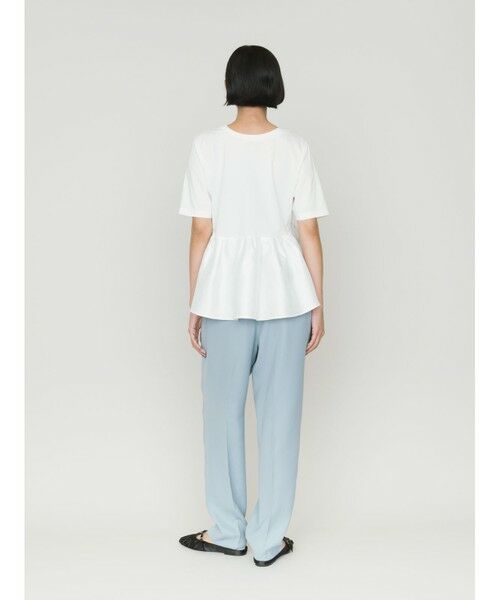 MIDIUMISOLID / ミディウミソリッド カットソー | MIDIUMISOLID for Ladies ウーブン スイッチング 2way ペプラム | 詳細16