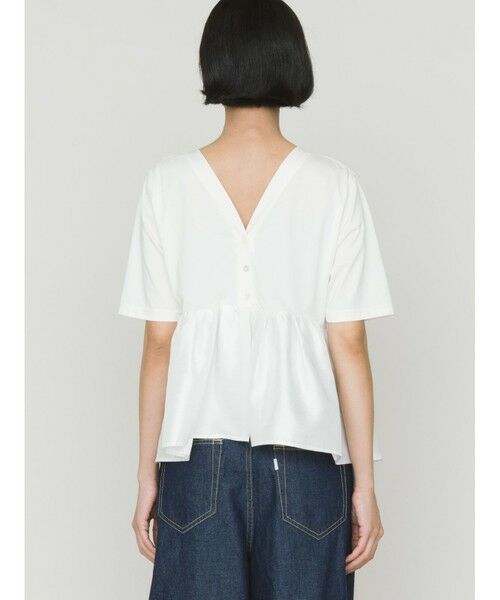 MIDIUMISOLID / ミディウミソリッド カットソー | MIDIUMISOLID for Ladies ウーブン スイッチング 2way ペプラム | 詳細6