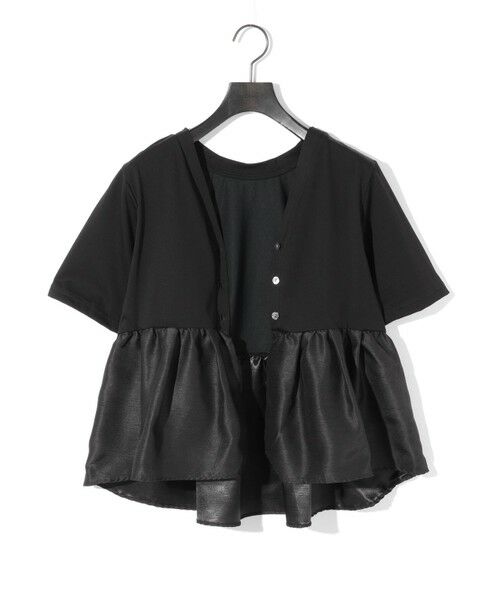 MIDIUMISOLID / ミディウミソリッド カットソー | MIDIUMISOLID for Ladies ウーブン スイッチング 2way ペプラム | 詳細23