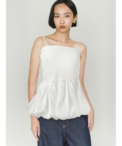 MIDIUMISOLID / ミディウミソリッド カットソー | MIDIUMISOLID for Ladies バルーンチューブトップ | 詳細2