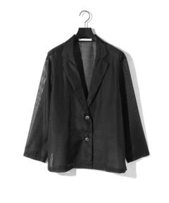 MIDIUMISOLID / ミディウミソリッド テーラードジャケット | MIDIUMISOLID for Ladies シアーシャツジャケット