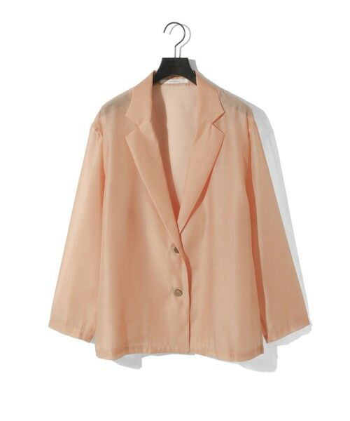 MIDIUMISOLID / ミディウミソリッド テーラードジャケット | MIDIUMISOLID for Ladies シアーシャツジャケット | 詳細1