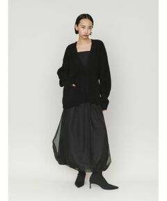 MIDIUMISOLID / ミディウミソリッド ロング・マキシ丈スカート | MIDIUMISOLID for Ladies シアーロングバルーンスカート