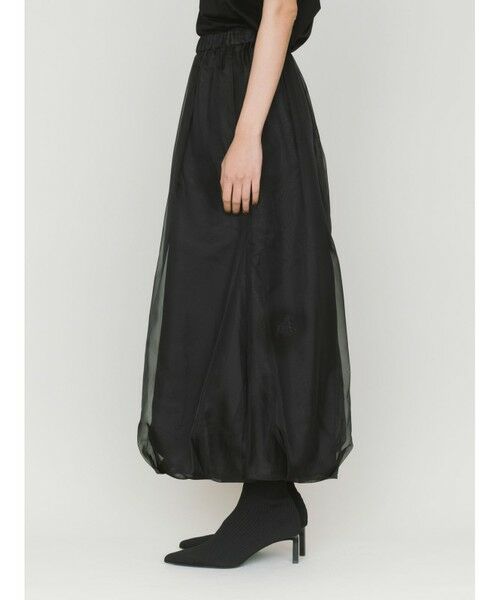 MIDIUMISOLID / ミディウミソリッド ロング・マキシ丈スカート | MIDIUMISOLID for Ladies シアーロングバルーンスカート | 詳細9