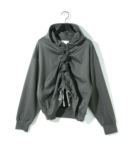 MIDIUMISOLID / ミディウミソリッド パーカー | MIDIUMISOLID for Ladies ドローストリングパーカー | 詳細13
