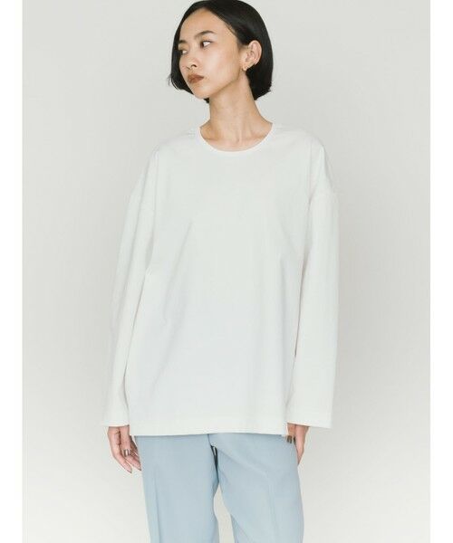 MIDIUMISOLID / ミディウミソリッド カットソー | MIDIUMISOLID ストレートスリーブワイドプルオーバー | 詳細3