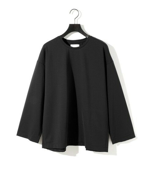 MIDIUMISOLID / ミディウミソリッド カットソー | MIDIUMISOLID ストレートスリーブワイドプルオーバー（ブラック(color99)）