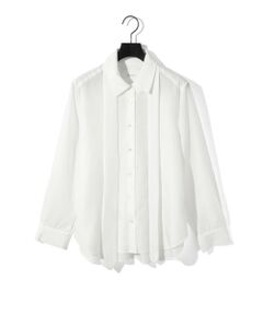 MIDIUMISOLID / ミディウミソリッド シャツ・ブラウス | MIDIUMISOLID for Ladies レギュラーカラータイ付シャツ