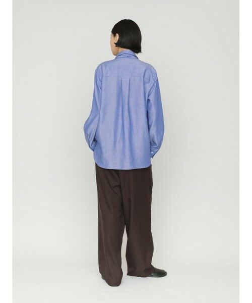 MIDIUMISOLID / ミディウミソリッド シャツ・ブラウス | MIDIUMISOLID for Ladies レギュラーカラータイ付シャツ | 詳細12