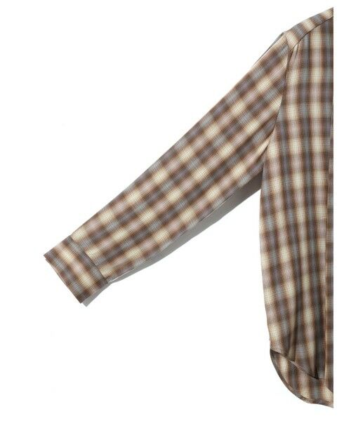 MIDIUMISOLID / ミディウミソリッド シャツ・ブラウス | MIDIUMISOLID for Ladies チェックレギュラーカラータイ付シャツ | 詳細15