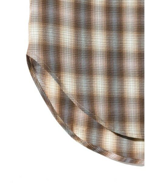 MIDIUMISOLID / ミディウミソリッド シャツ・ブラウス | MIDIUMISOLID for Ladies チェックレギュラーカラータイ付シャツ | 詳細16