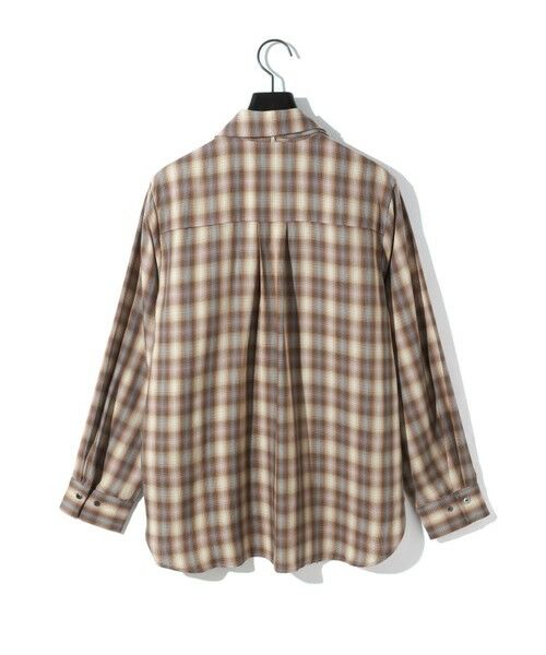 MIDIUMISOLID / ミディウミソリッド シャツ・ブラウス | MIDIUMISOLID for Ladies チェックレギュラーカラータイ付シャツ | 詳細17