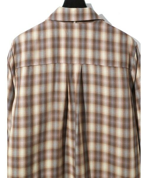 MIDIUMISOLID / ミディウミソリッド シャツ・ブラウス | MIDIUMISOLID for Ladies チェックレギュラーカラータイ付シャツ | 詳細18