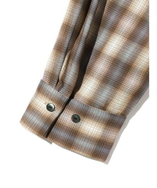 MIDIUMISOLID / ミディウミソリッド シャツ・ブラウス | MIDIUMISOLID for Ladies チェックレギュラーカラータイ付シャツ | 詳細20