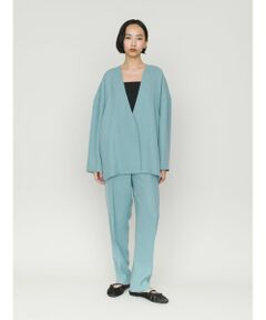 MIDIUMISOLID / ミディウミソリッド スラックス・ドレスパンツ | MIDIUMISOLID for Ladies センタープレスストレートイージーパンツ