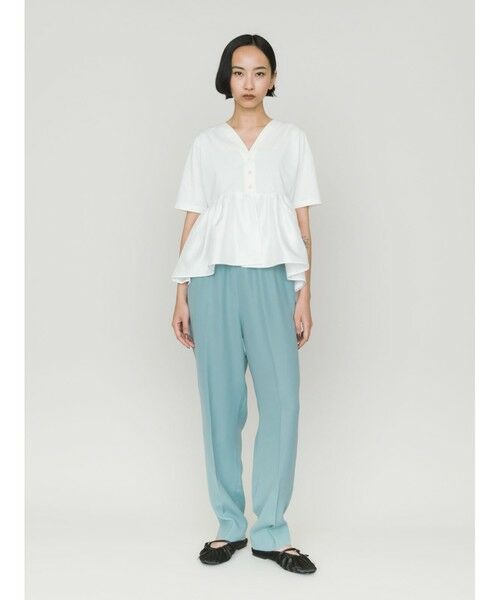 MIDIUMISOLID / ミディウミソリッド スラックス・ドレスパンツ | MIDIUMISOLID for Ladies センタープレスストレートイージーパンツ | 詳細13