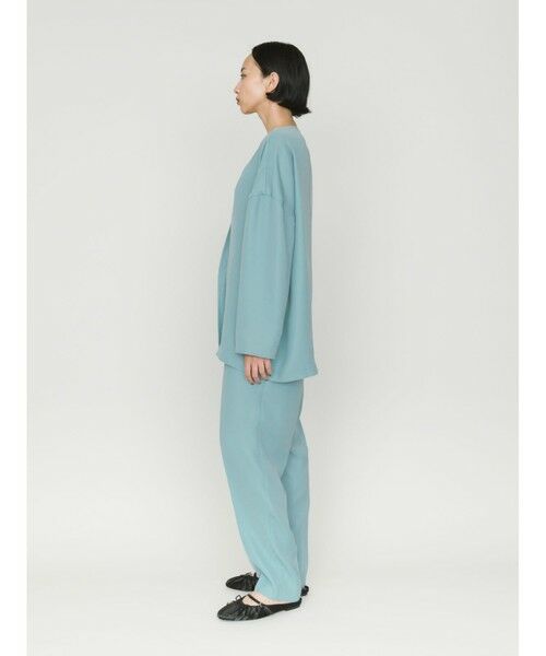 MIDIUMISOLID / ミディウミソリッド スラックス・ドレスパンツ | MIDIUMISOLID for Ladies センタープレスストレートイージーパンツ | 詳細4