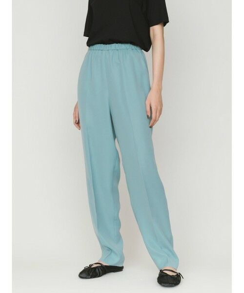 MIDIUMISOLID / ミディウミソリッド スラックス・ドレスパンツ | MIDIUMISOLID for Ladies センタープレスストレートイージーパンツ | 詳細7