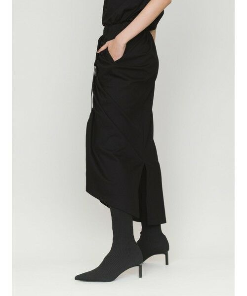 MIDIUMISOLID / ミディウミソリッド ミニ・ひざ丈スカート | MIDIUMISOLID for Ladies ドローストリングスカート | 詳細9