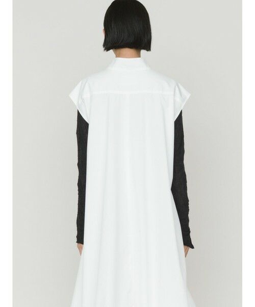 MIDIUMISOLID / ミディウミソリッド ロング・マキシ丈ワンピース | MIDIUMISOLID for Ladies ノースリーブバルーンシャツワンピース | 詳細11