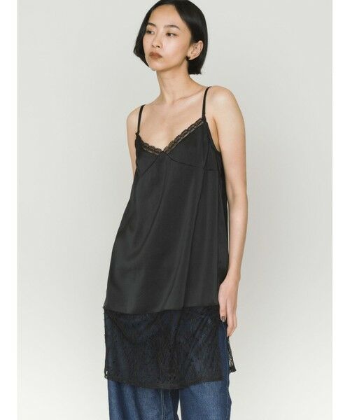 MIDIUMISOLID / ミディウミソリッド ミニ丈・ひざ丈ワンピース | MIDIUMISOLID for Ladies スリップキャミソールワンピース | 詳細9