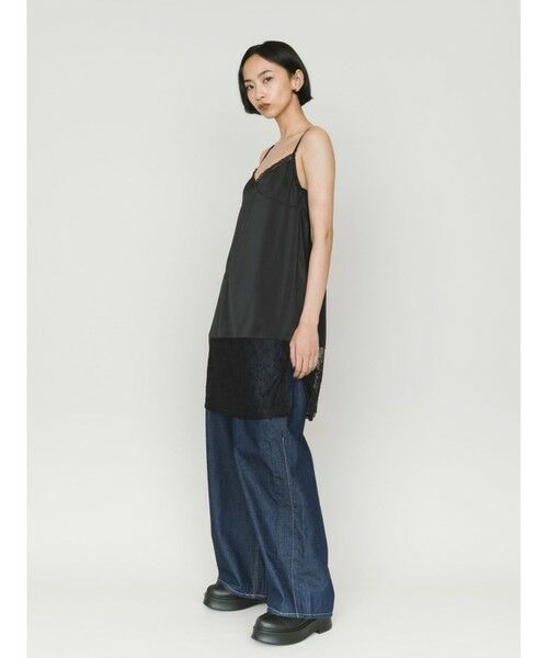 MIDIUMISOLID / ミディウミソリッド ミニ丈・ひざ丈ワンピース | MIDIUMISOLID for Ladies スリップキャミソールワンピース | 詳細13