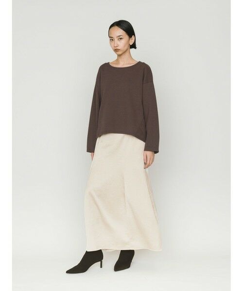 MIDIUMISOLID / ミディウミソリッド カットソー | MIDIUMISOLID for Ladies ワイドコクーンプルオーバー | 詳細8