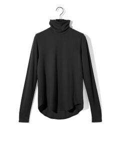 MIDIUMISOLID / ミディウミソリッド カットソー | MIDIUMISOLID for Ladies ハイネックラウンドヘムプルオーバー