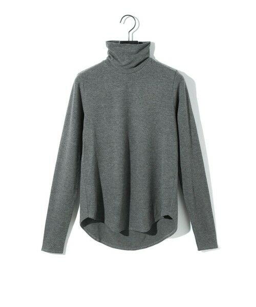 MIDIUMISOLID / ミディウミソリッド カットソー | MIDIUMISOLID for Ladies ハイネックラウンドヘムプルオーバー | 詳細4