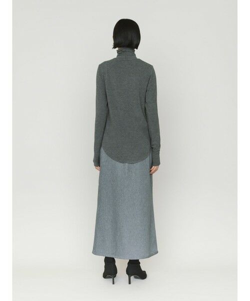 MIDIUMISOLID / ミディウミソリッド カットソー | MIDIUMISOLID for Ladies ハイネックラウンドヘムプルオーバー | 詳細12