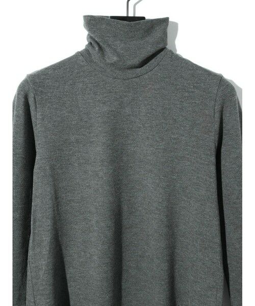 MIDIUMISOLID / ミディウミソリッド カットソー | MIDIUMISOLID for Ladies ハイネックラウンドヘムプルオーバー | 詳細15