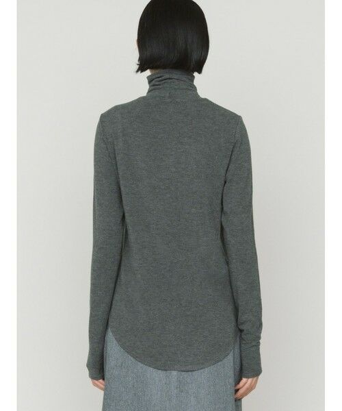 MIDIUMISOLID / ミディウミソリッド カットソー | MIDIUMISOLID for Ladies ハイネックラウンドヘムプルオーバー | 詳細9