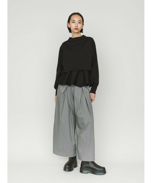 MIDIUMISOLID / ミディウミソリッド ニット・セーター | MIDIUMISOLID for Ladies ショートワイドプルオーバー | 詳細16