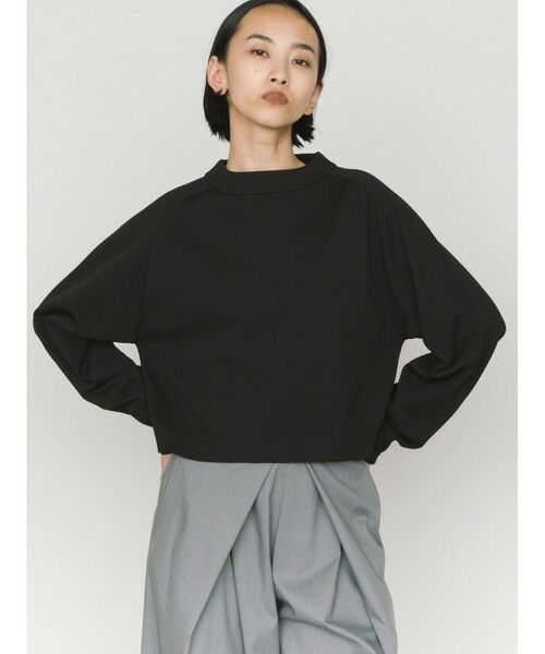 MIDIUMISOLID / ミディウミソリッド ニット・セーター | MIDIUMISOLID for Ladies ショートワイドプルオーバー | 詳細9