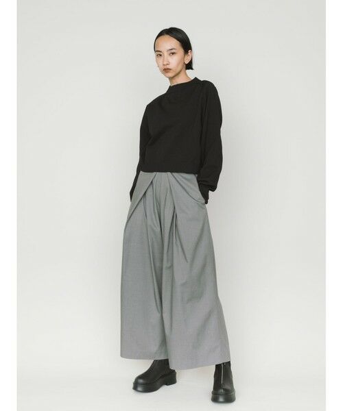 MIDIUMISOLID / ミディウミソリッド ニット・セーター | MIDIUMISOLID for Ladies ショートワイドプルオーバー | 詳細13