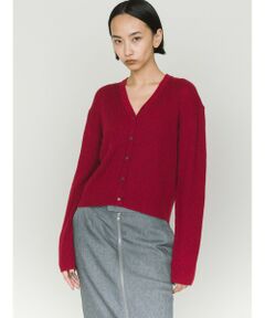 MIDIUMISOLID / ミディウミソリッド ニット・セーター | MIDIUMISOLID for Ladies Vネックリブカーディガン