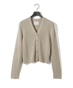 MIDIUMISOLID / ミディウミソリッド ニット・セーター | MIDIUMISOLID for Ladies Vネックリブカーディガン