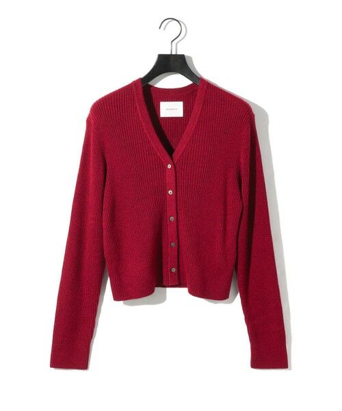 MIDIUMISOLID / ミディウミソリッド ニット・セーター | MIDIUMISOLID for Ladies Vネックリブカーディガン | 詳細1