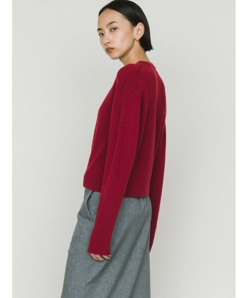 MIDIUMISOLID / ミディウミソリッド ニット・セーター | MIDIUMISOLID for Ladies Vネックリブカーディガン | 詳細4