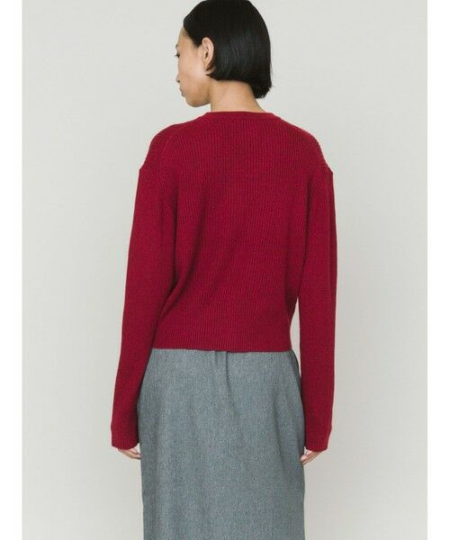 MIDIUMISOLID / ミディウミソリッド ニット・セーター | MIDIUMISOLID for Ladies Vネックリブカーディガン | 詳細5