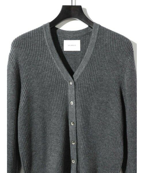 MIDIUMISOLID / ミディウミソリッド ニット・セーター | MIDIUMISOLID for Ladies Vネックリブカーディガン | 詳細12