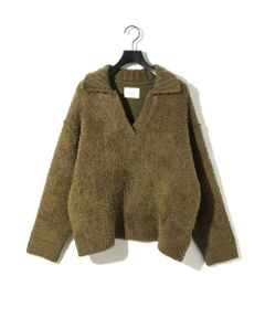 MIDIUMISOLID / ミディウミソリッド ニット・セーター | MIDIUMISOLID フェザーヤーンスキッパープルオーバー