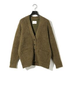 MIDIUMISOLID / ミディウミソリッド カーディガン・ボレロ | MIDIUMISOLID フェザーヤーンロングカーディガン