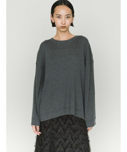 MIDIUMISOLID / ミディウミソリッド ニット・セーター | MIDIUMISOLID for Ladies リブピンタックプルオーバー | 詳細4